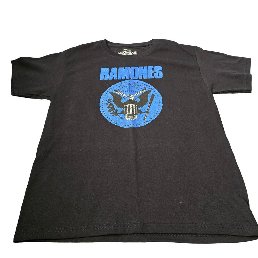 NWT Unisex Youth 1234 Oversized Ramones Classic Seal Graphic T-shirt Size 11/12